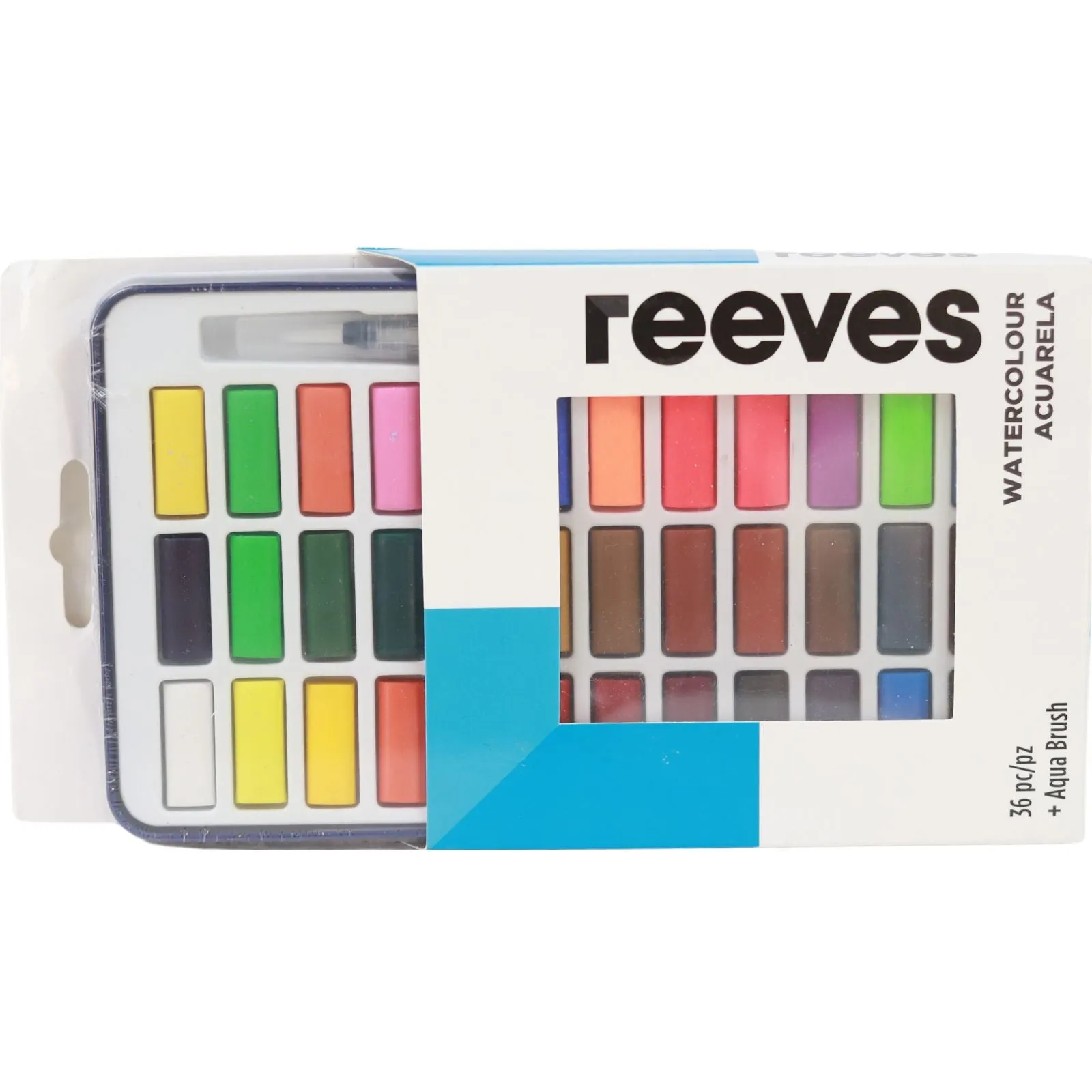 ■ Reeves - Watercolour - 36 Colours plus Water brush - Tin Set