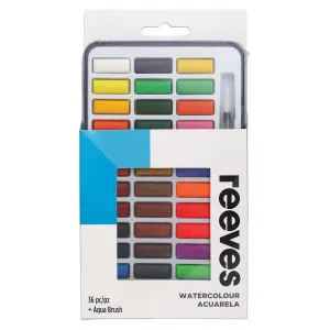 ■ Reeves - Watercolour - 36 Colours plus Water brush - Tin Set