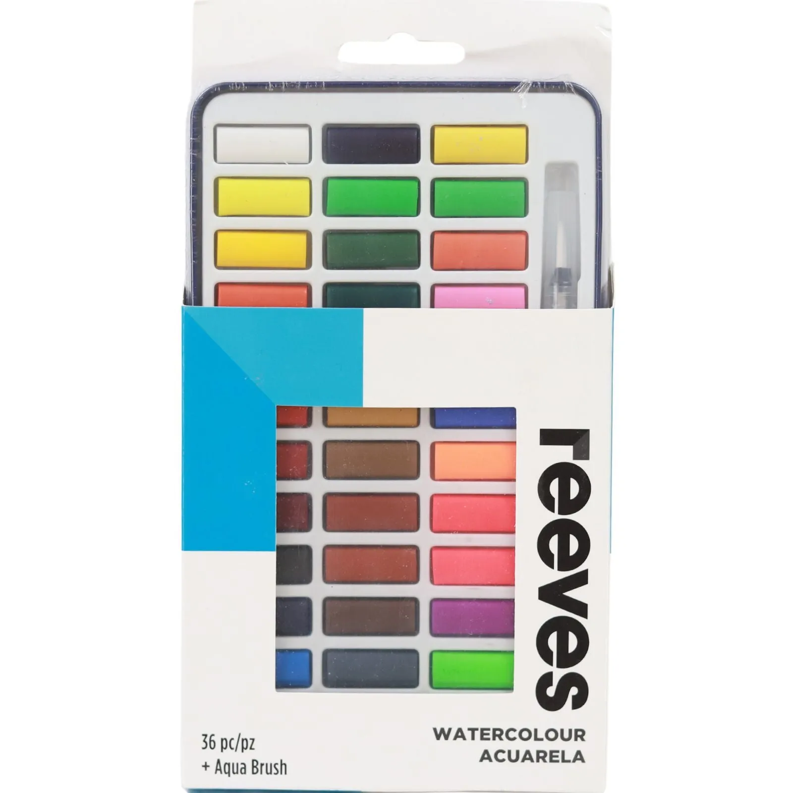 ■ Reeves - Watercolour - 36 Colours plus Water brush - Tin Set