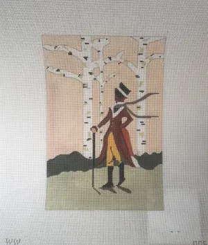 * The Plum Stitchery WW005 Fox and Birches