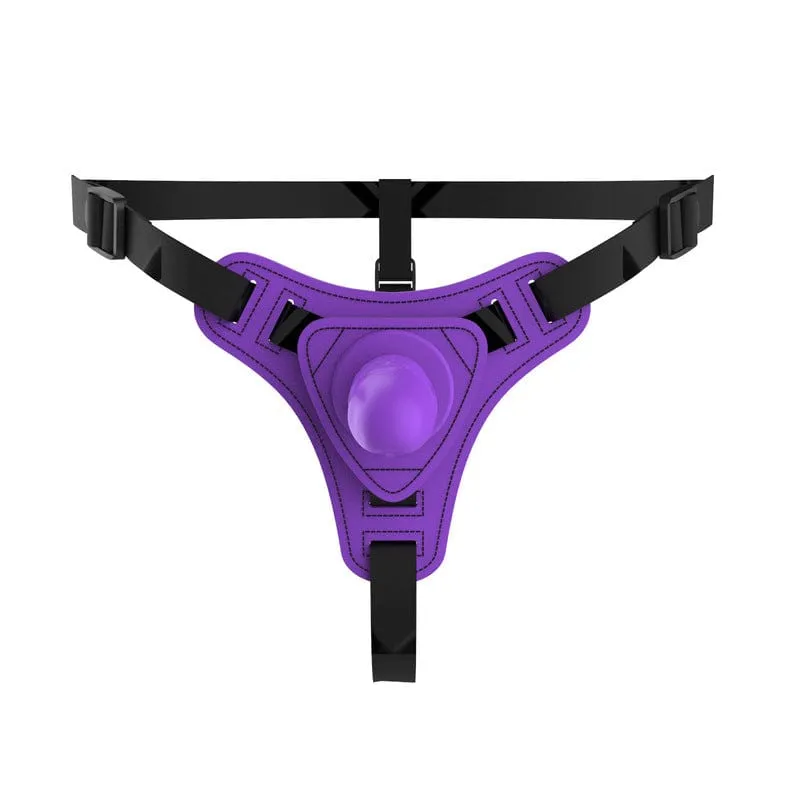 0179M  Violet Dominance – Silicone Strap-On Dildo