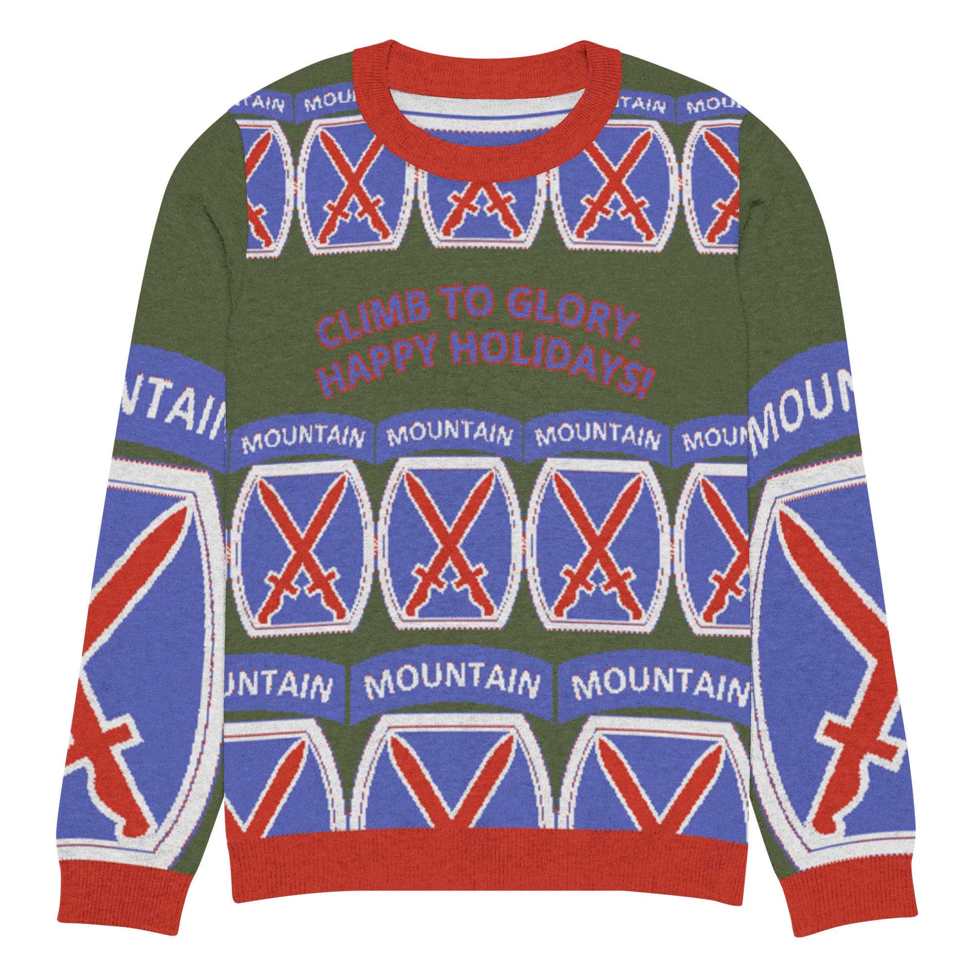 10th Mountain Ugly Holiday Sweater – Embrace the Spirit of Adventure