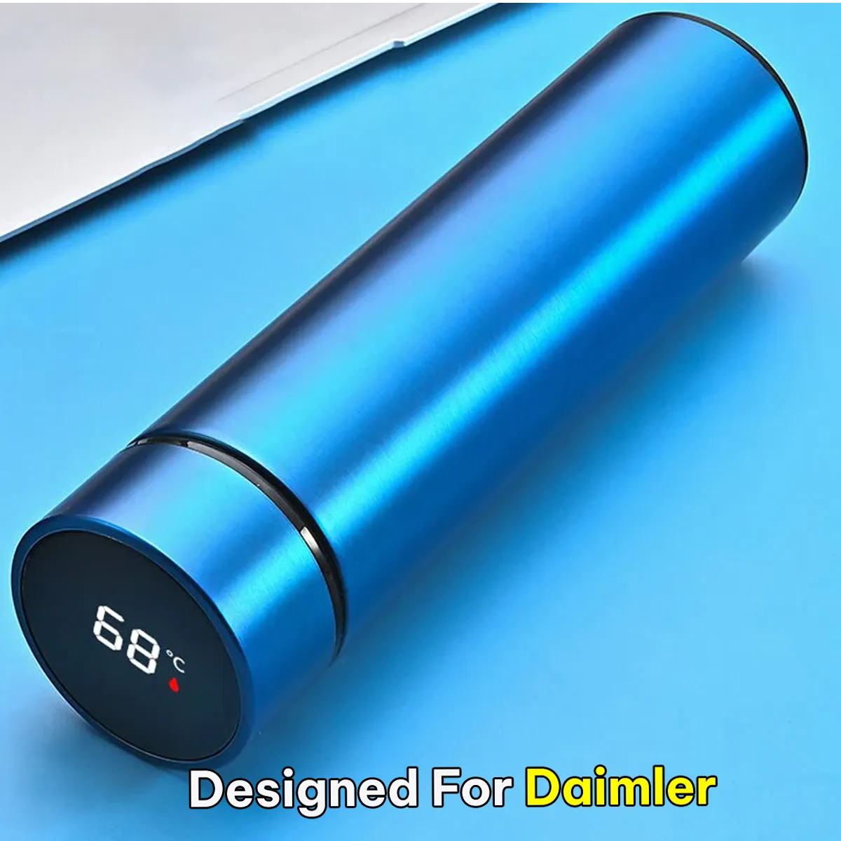 17oz Insulated Water Bottle with LED Temperature Display, Coffee Tea Infuser Bottle Double Wall Vacuum Insulated Water Bottle for Hot or Cold Drink, Stainless Steel Sports Automotive Travel Mug