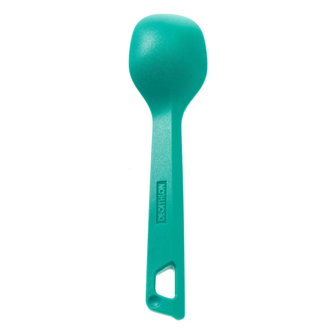 3-piece cutlery set (knife, fork, spoon) for camping in blue plastic