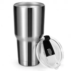 30oz Stainless Steel Tumbler Cup Double Wall Vacuum Insulated Mug with Lid - Col