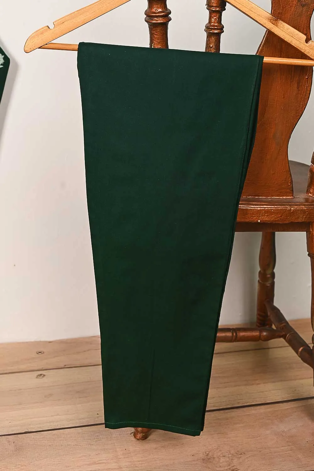3SP-16B-Green - 3PC COTTON EMBROIDERED Dress With Chiffon Embroidered Dupatta