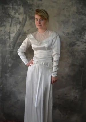 40s Style  Wedding Dress