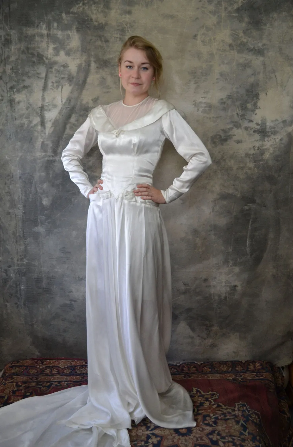 40s Style  Wedding Dress