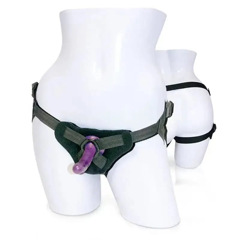 5.25-inch Sporrtsheets Black Strap-on Kit with Harness and Silicone Dildo