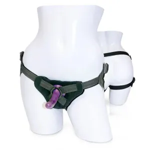 5.25-inch Sporrtsheets Black Strap-on Kit with Harness and Silicone Dildo