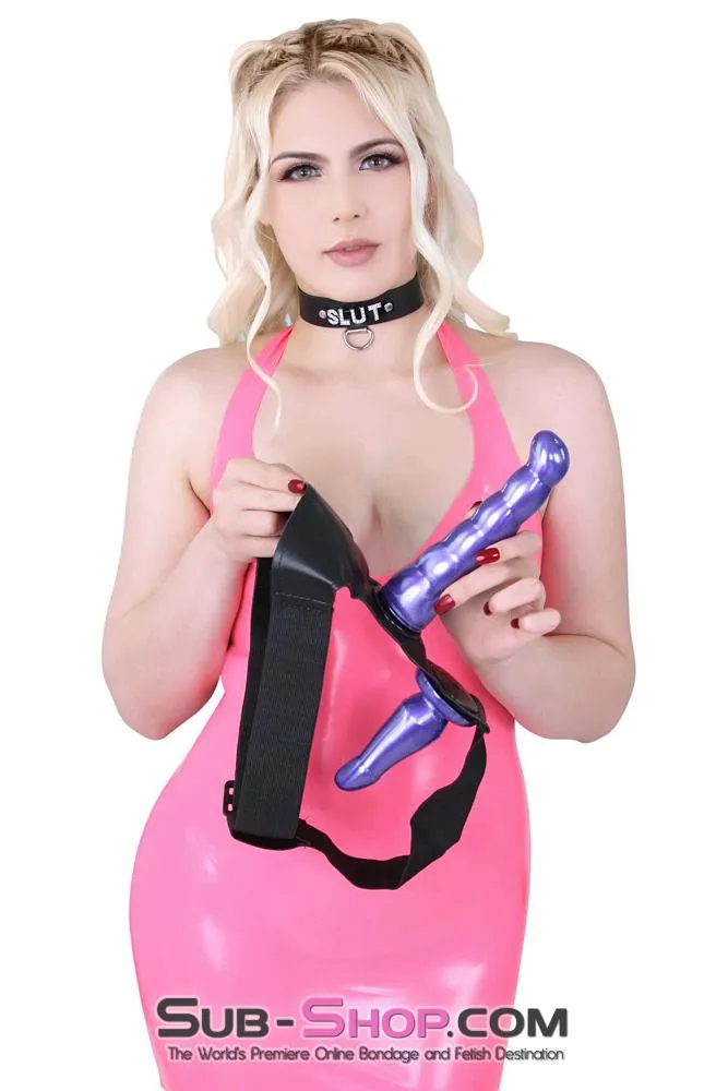 7392M      Tit for Tat Double Dildo Adjustable Strap On Dildo Harness Set