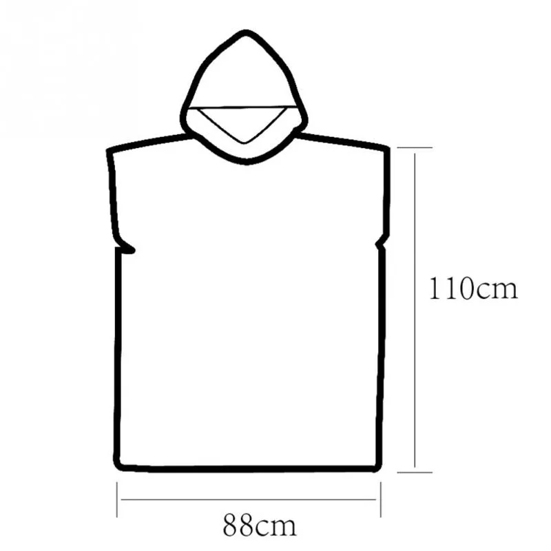 Adult Diving Suit Change Robes Poncho Quick-drying Hooded Towel Quick-drying Hooded