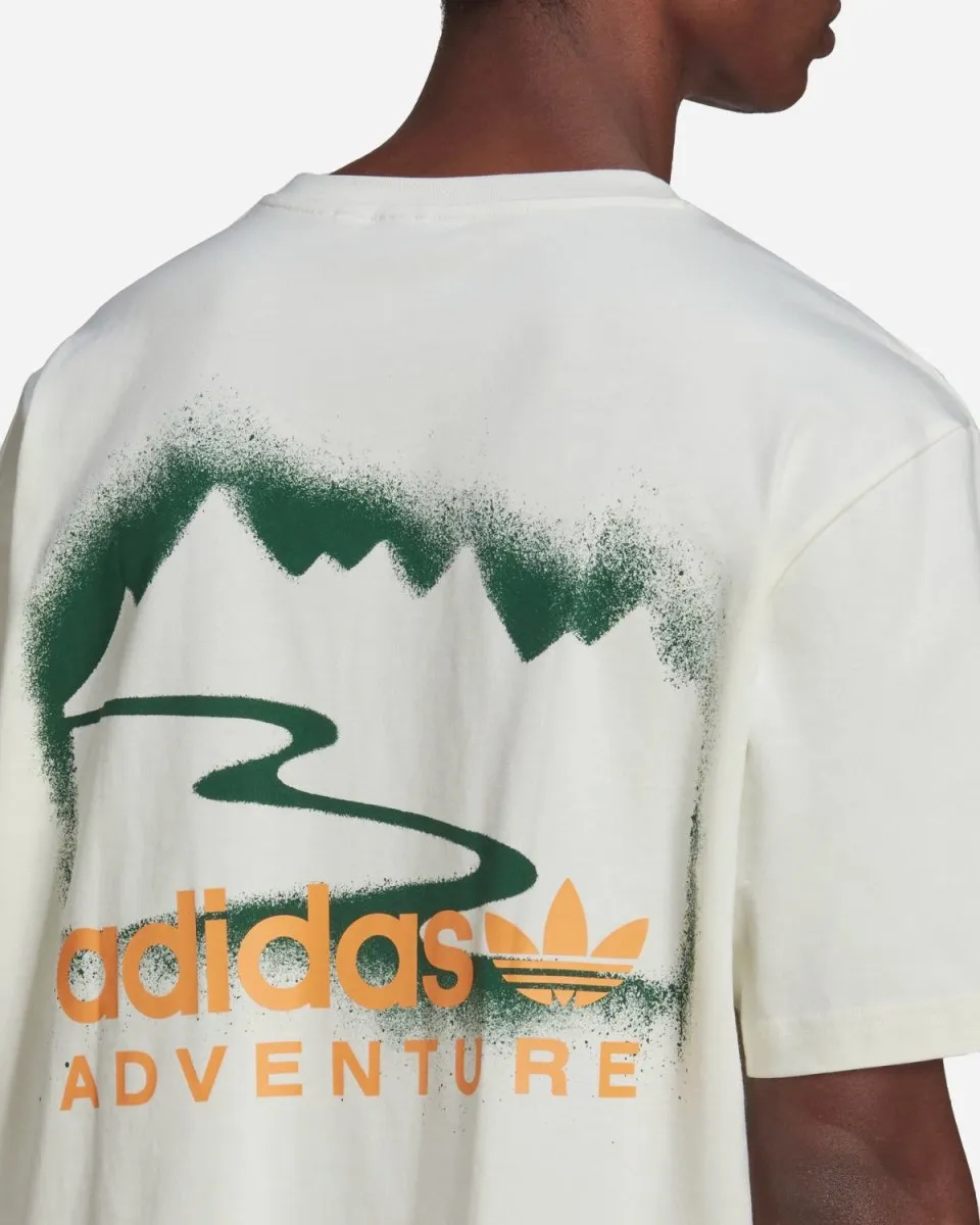 Adventure Mountain Spray Tee - White