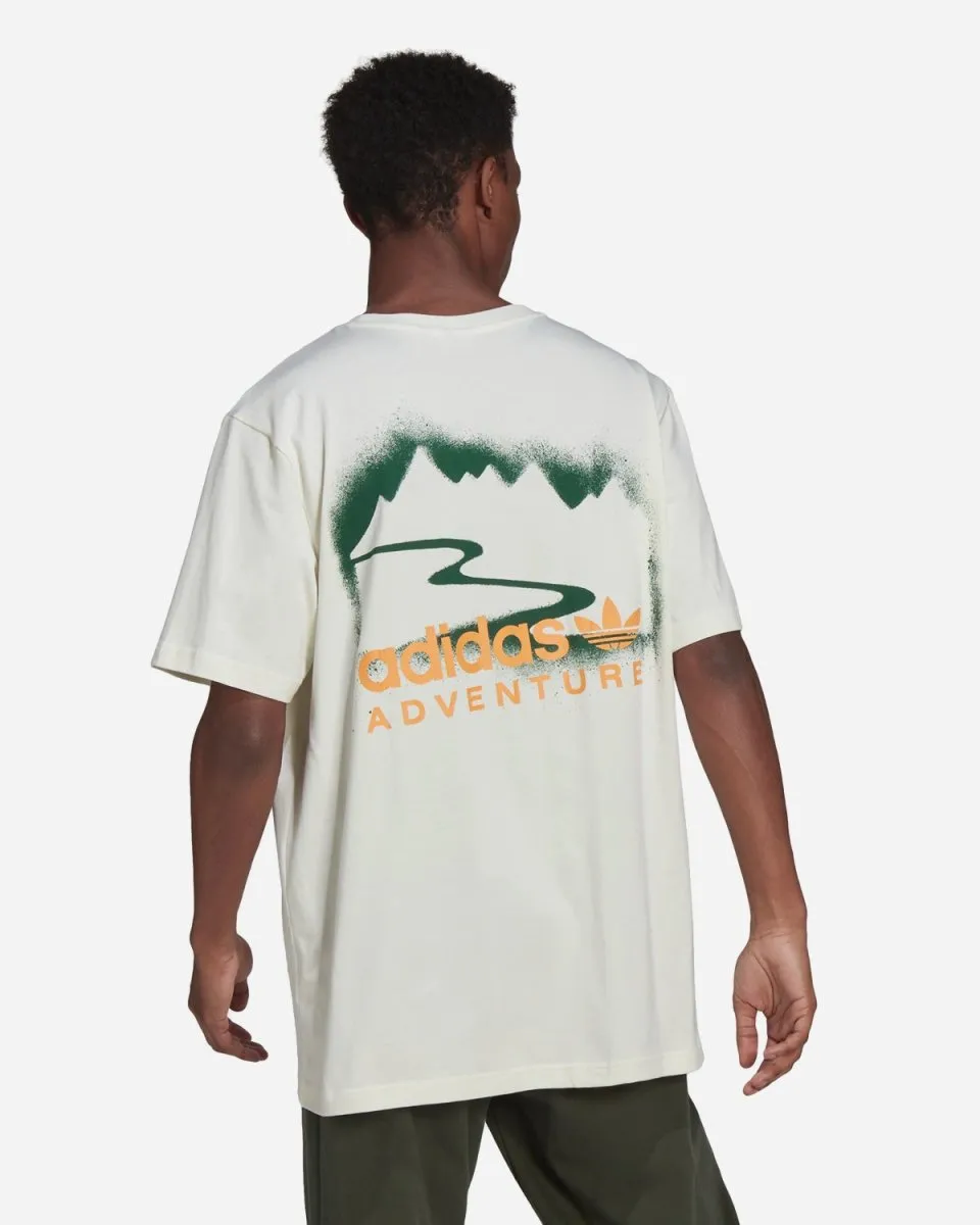 Adventure Mountain Spray Tee - White