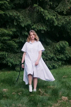 Amie Silk Poplin Shirtdress
