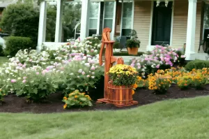 Amish Made Cedar Water Pump Planters