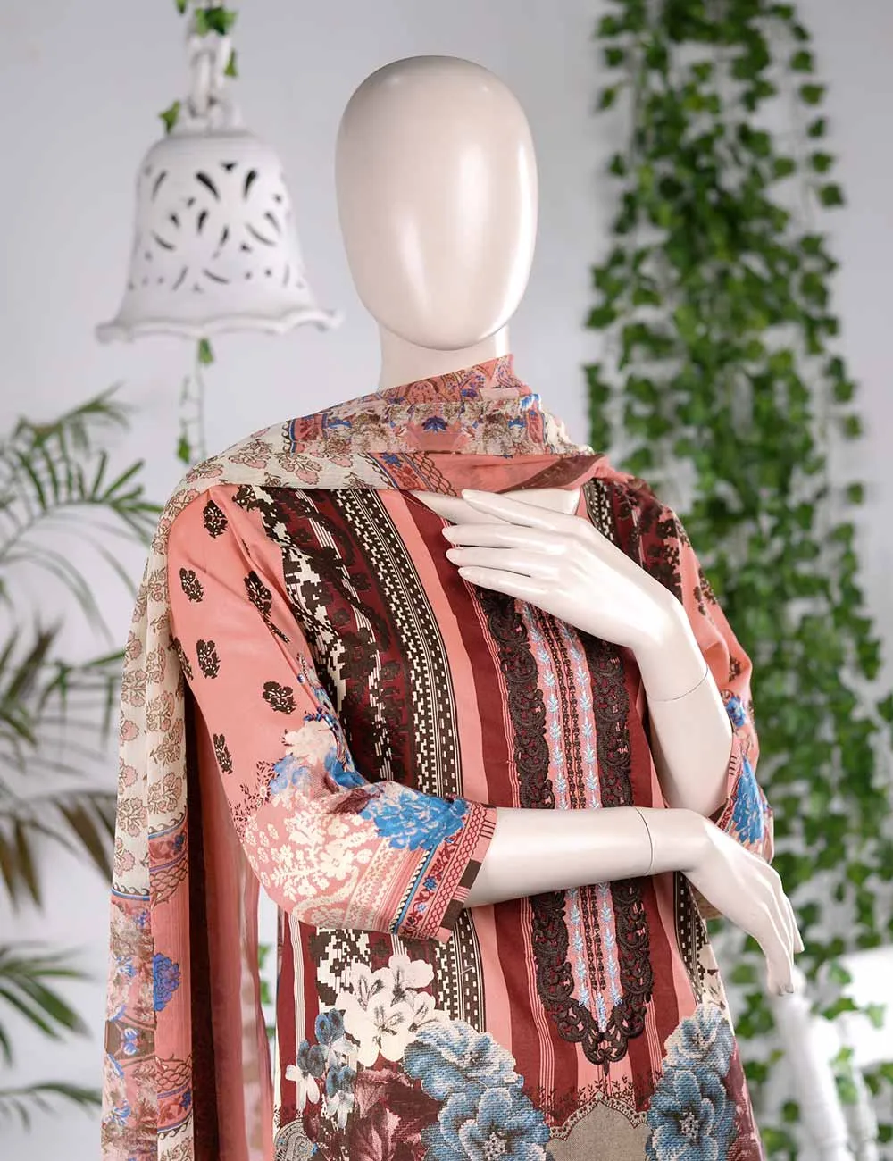 (AR-5B) Ineffable | Un-stitched Embroidered Lawn