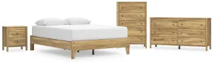 Ashley Express - Bermacy Queen Platform Bed with Dresser, Chest and Nightstand
