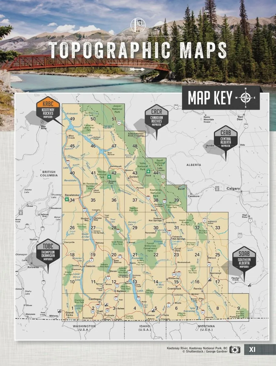 Backroad Mapbook Kootenay Rockies BC, 8th Edition