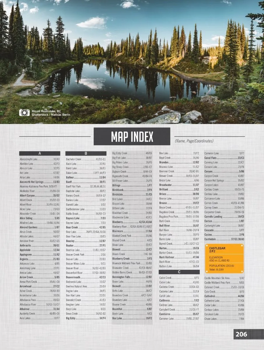 Backroad Mapbook Kootenay Rockies BC, 8th Edition