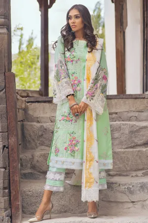 Beautiful Pakistani designer cotton dress in xenon blue color # P2368