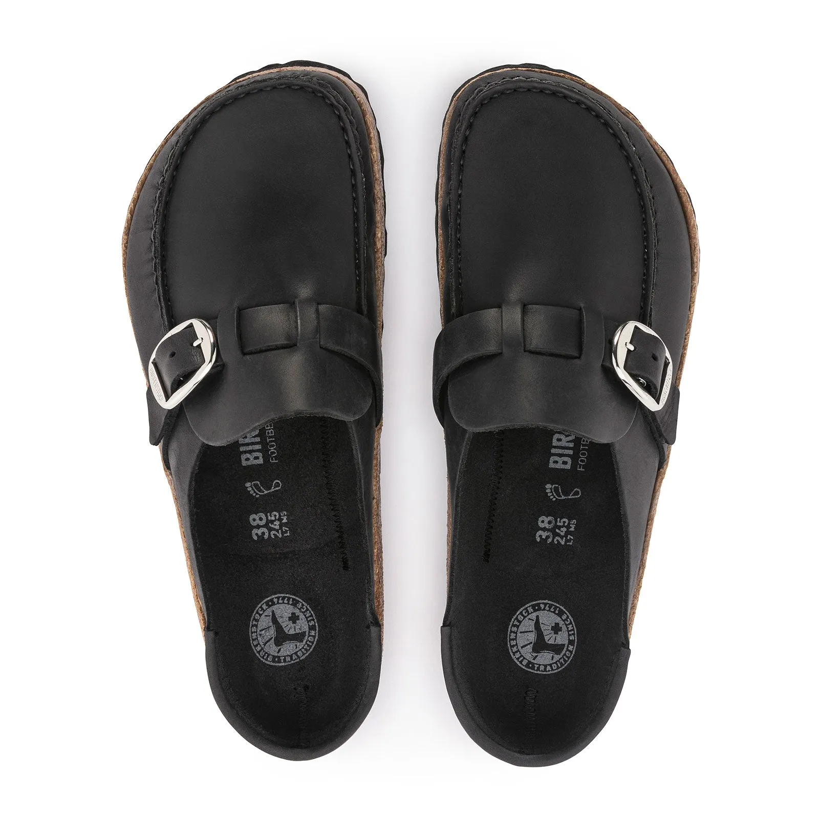Birkenstock Buckley Clog (Women) - Black Oiled Leather