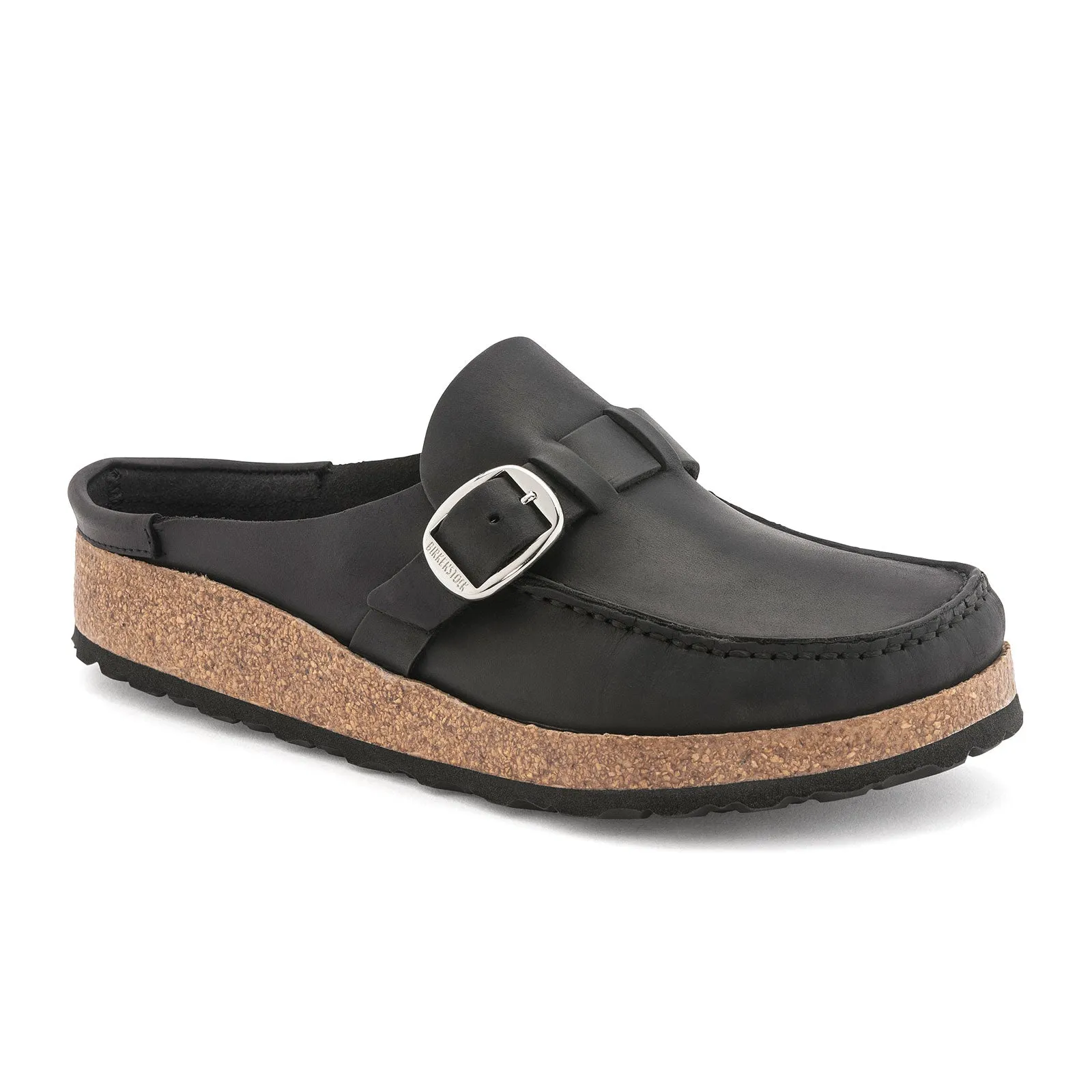 Birkenstock Buckley Clog (Women) - Black Oiled Leather