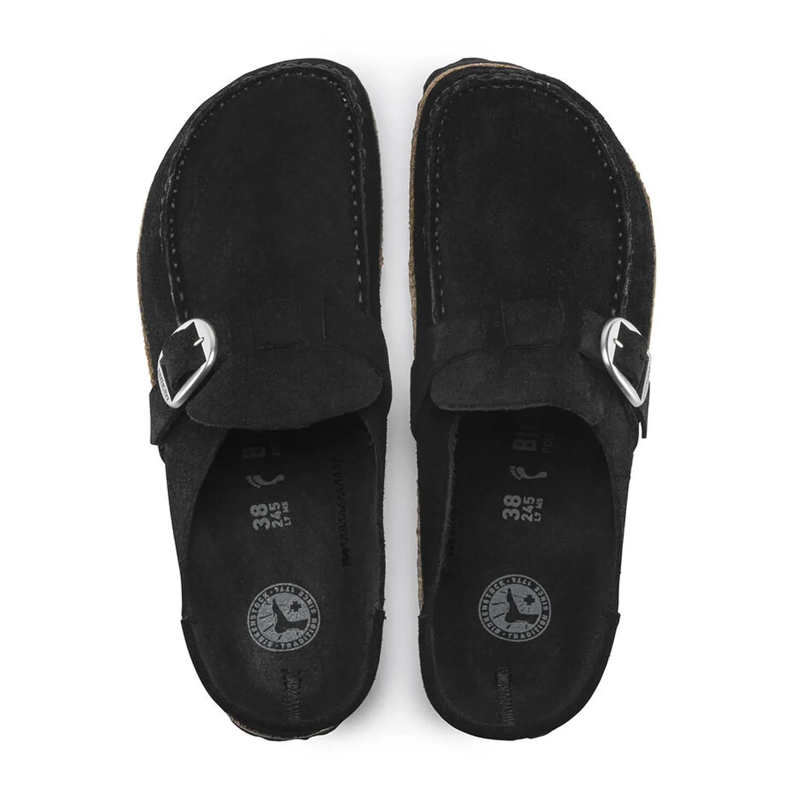 Birkenstock Buckley Clog (Women) - Black Suede
