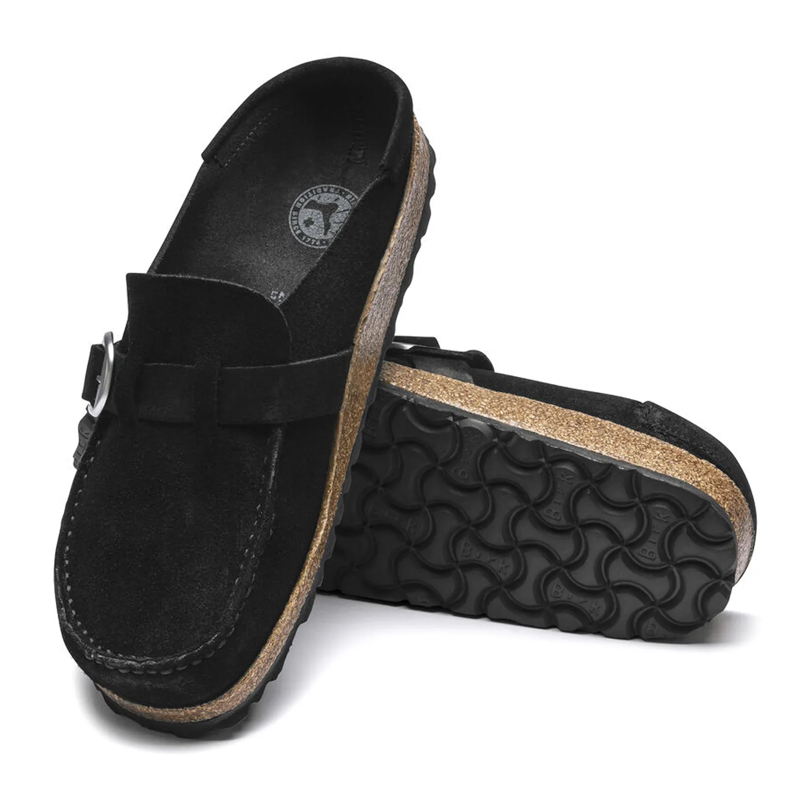 Birkenstock Buckley Clog (Women) - Black Suede