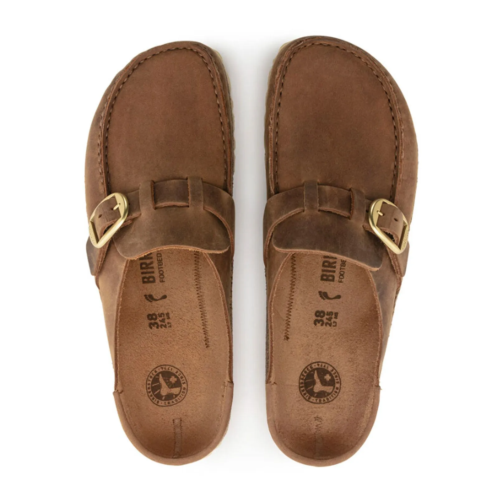 Birkenstock Buckley Clog (Women) - Cognac Oiled Leather