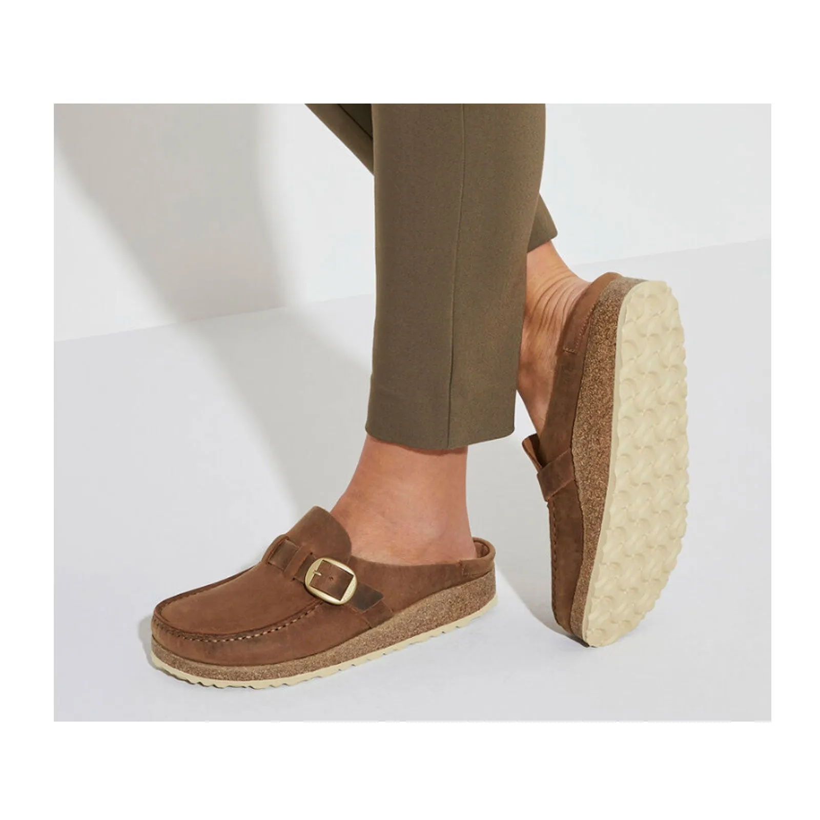 Birkenstock Buckley Clog (Women) - Cognac Oiled Leather