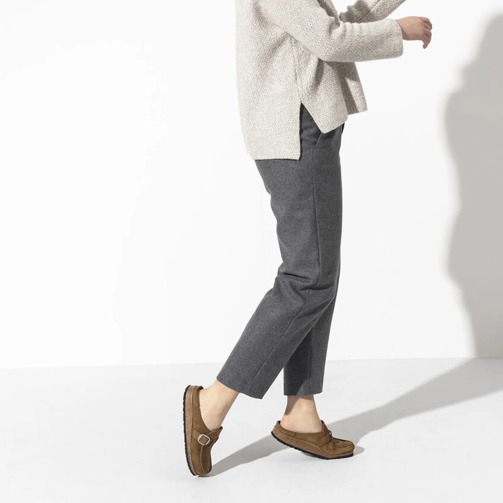 Birkenstock Buckley Clog (Women) - Tea Suede