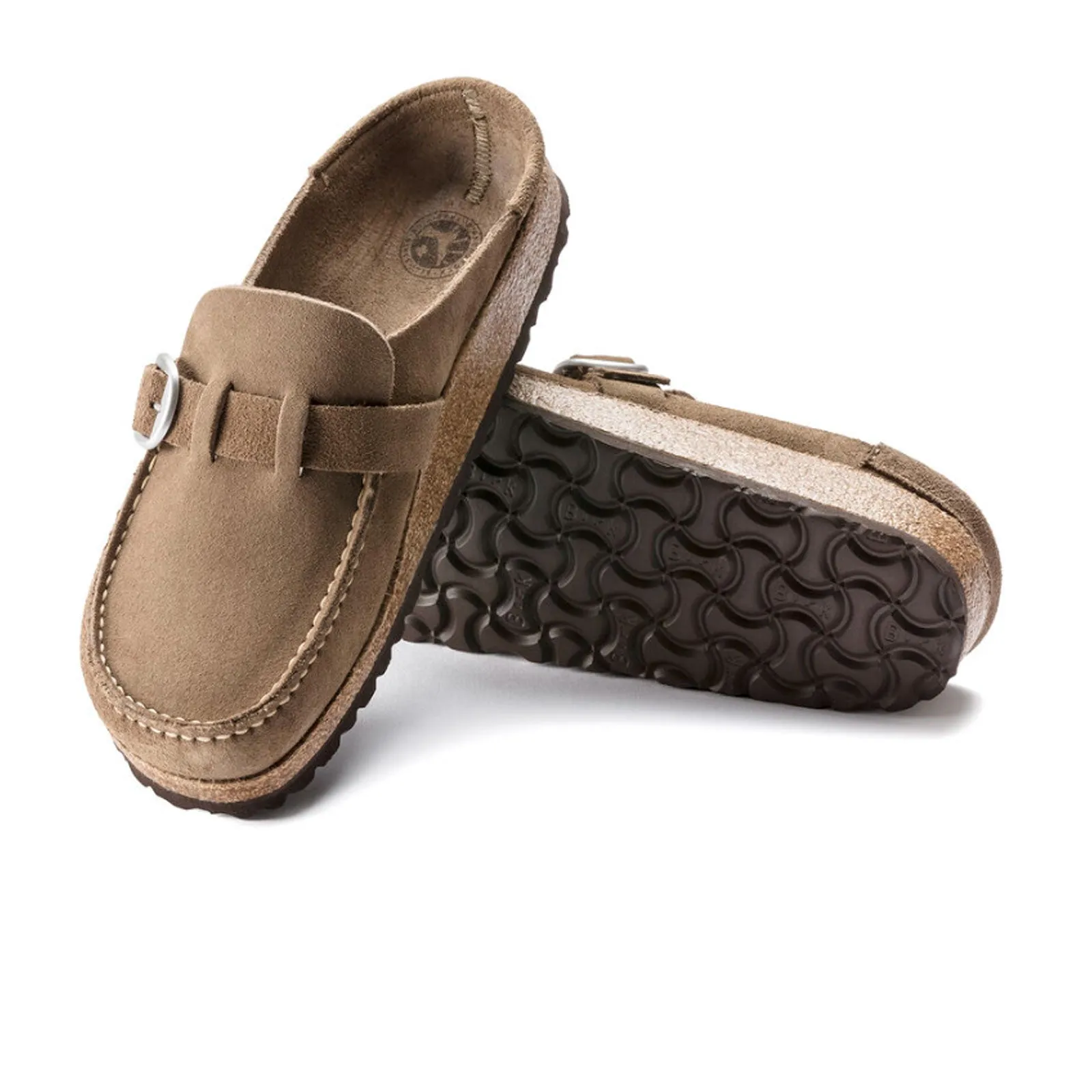 Birkenstock Buckley Narrow Clog (Women) - Gray Taupe Suede