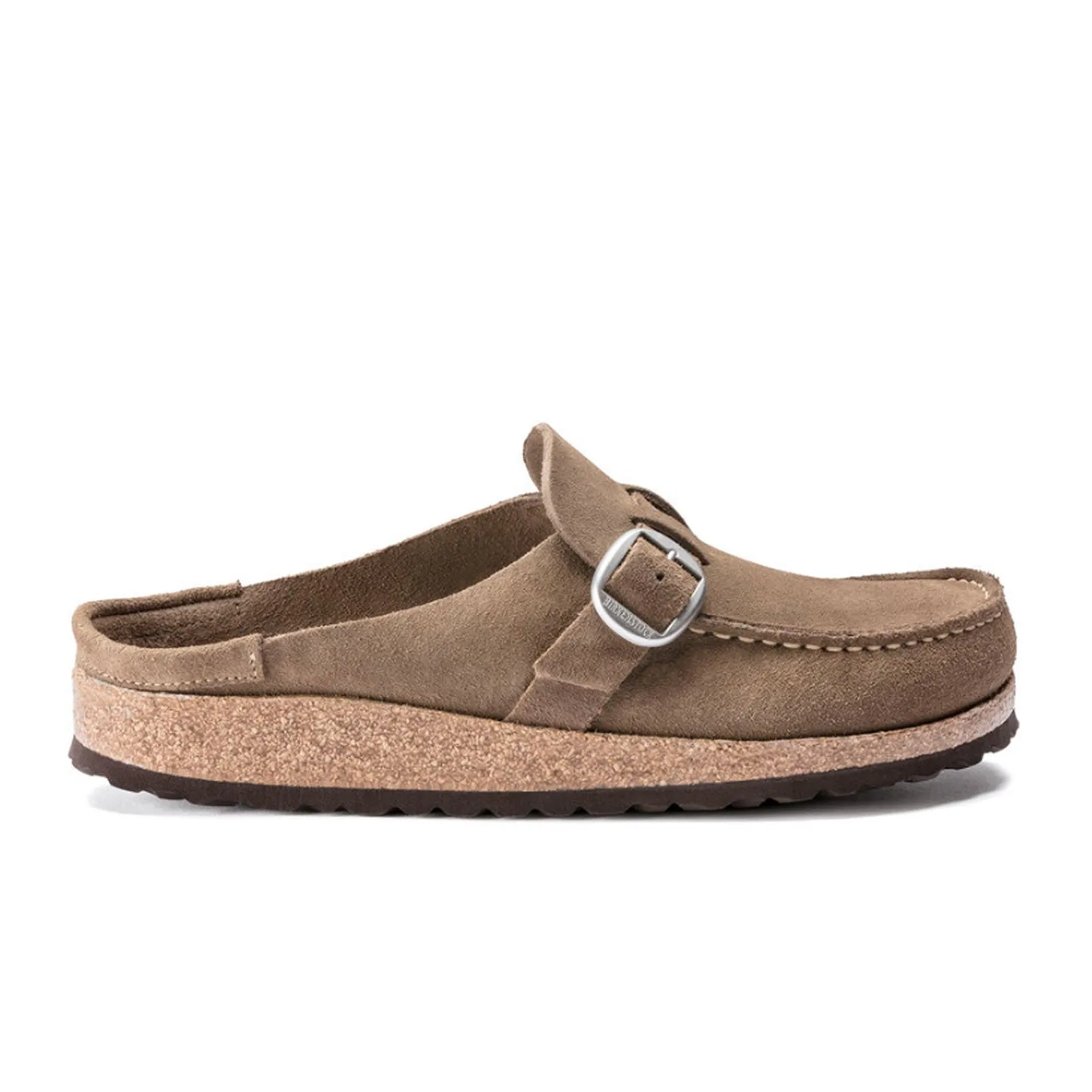 Birkenstock Buckley Narrow Clog (Women) - Gray Taupe Suede