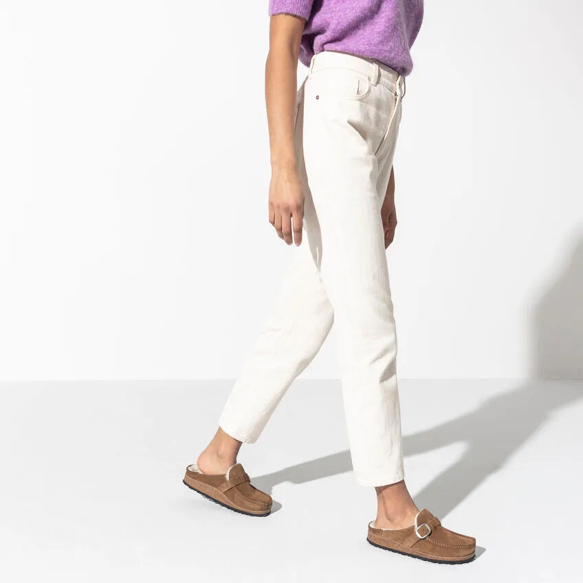 BIRKENSTOCK- BUCKLEY SHEARLING SUEDE LEATHER SHOE