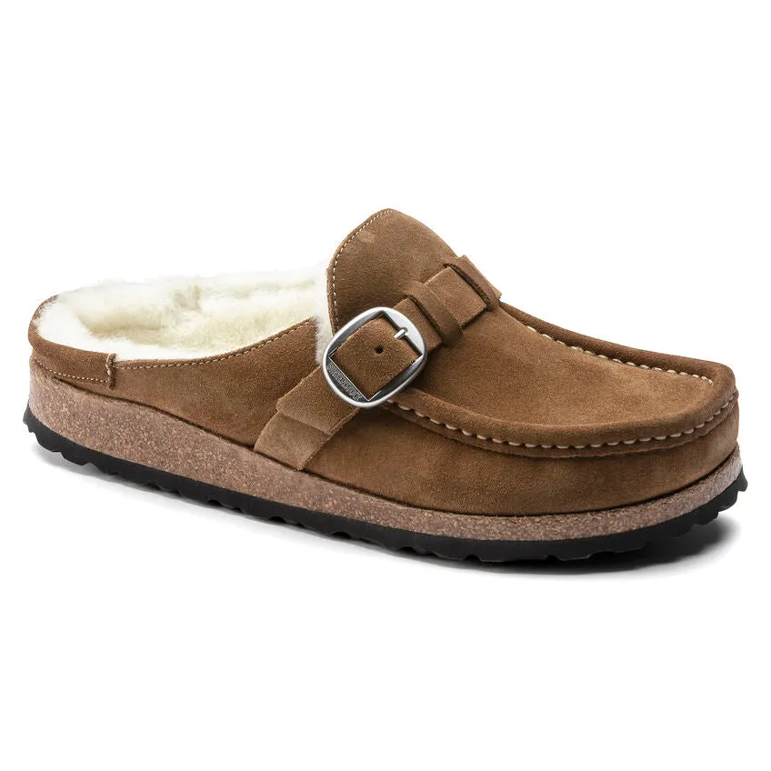 BIRKENSTOCK- BUCKLEY SHEARLING SUEDE LEATHER SHOE