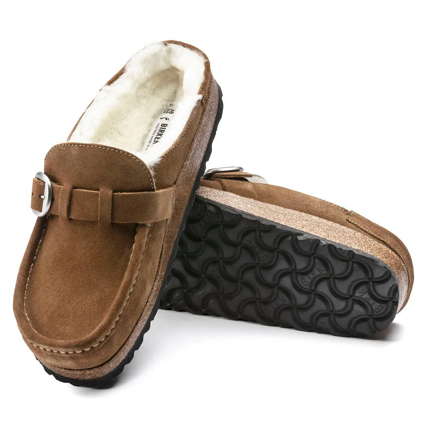 BIRKENSTOCK- BUCKLEY SHEARLING SUEDE LEATHER SHOE