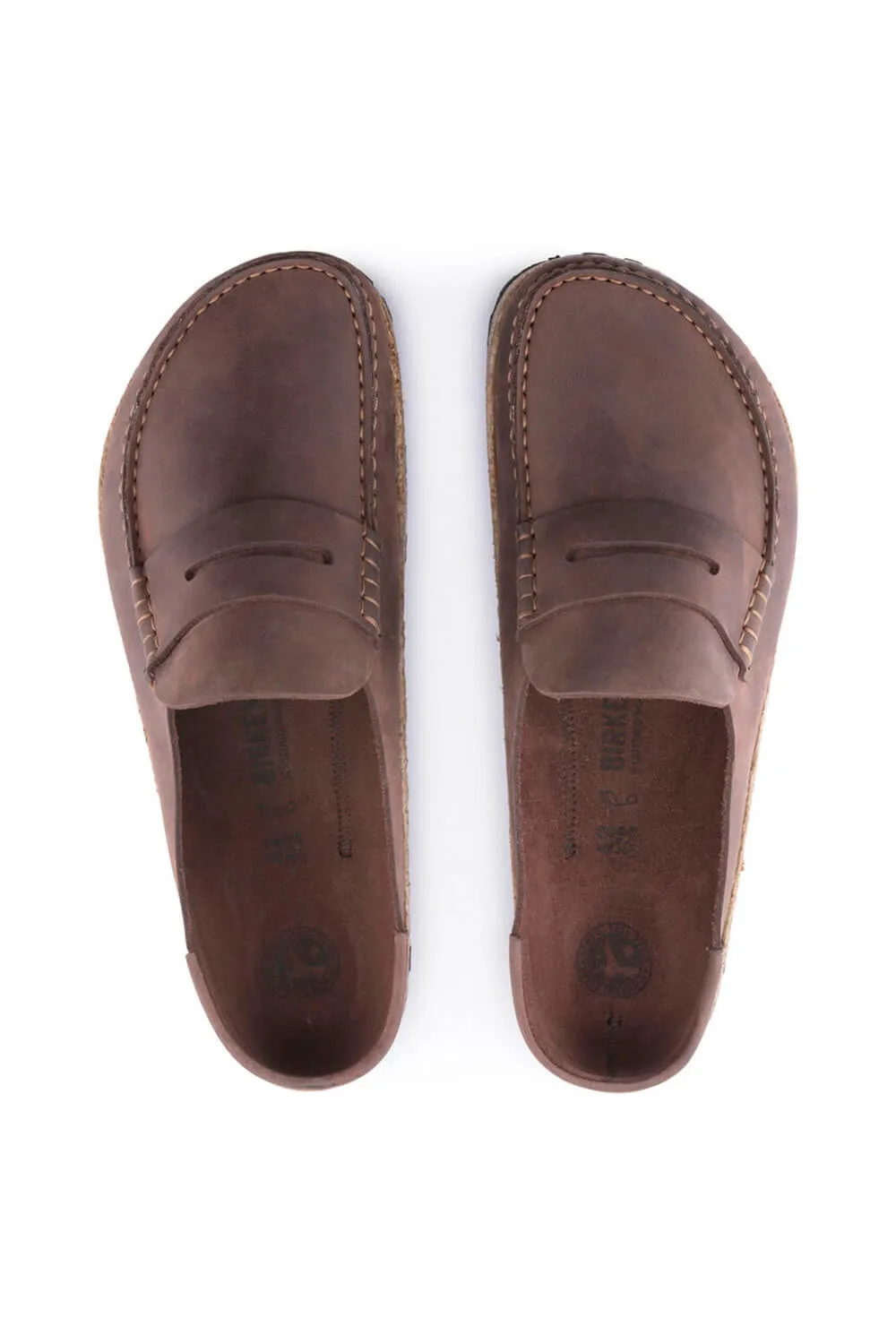Birkenstock Naples Oiled Leather Clogs for Men in Habana | 1025033