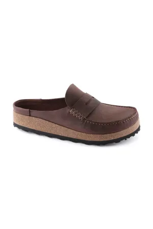 Birkenstock Naples Oiled Leather Clogs for Men in Habana | 1025033