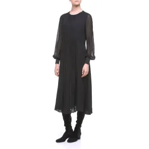 BLACK SILK DRESS