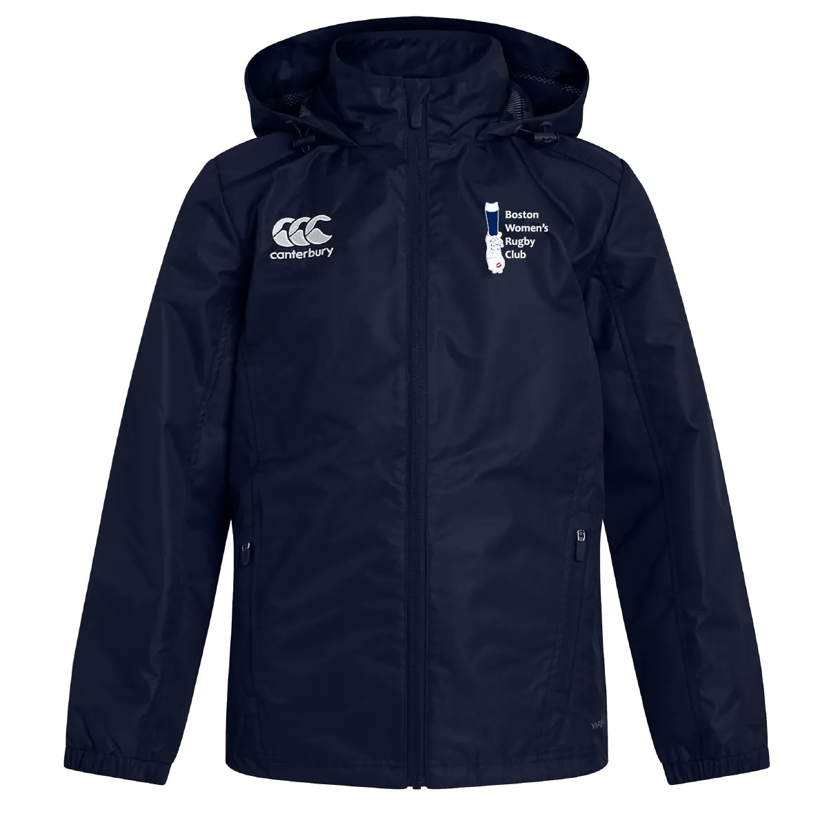 Boston Women's RFC Club Vaposhield Full Zip Rain Jacket by Canterbury