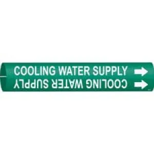 Brady COOLING WATER SUPPLY Snap-On/Strap-On Pipe Marker|Buy Online