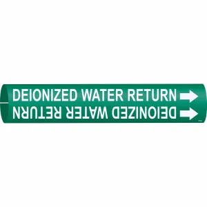 Brady DEIONIZED WATER RETURN Snap-On/Strap-On Pipe Marker|Buy Online