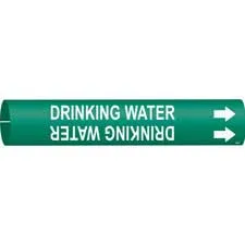 Brady DRINKING WATER Snap-On/Strap-On Pipe Marker|Buy Online