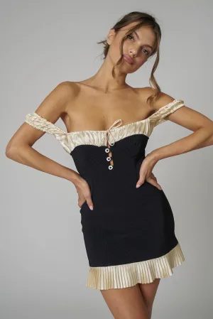 BRIELLE DRESS - NOIR