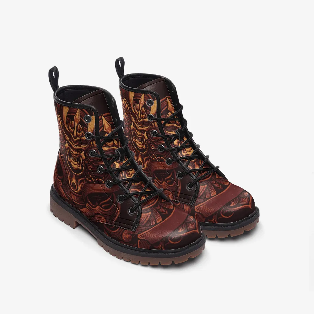 Brown samurai Casual Leather Lightweight boots MT
