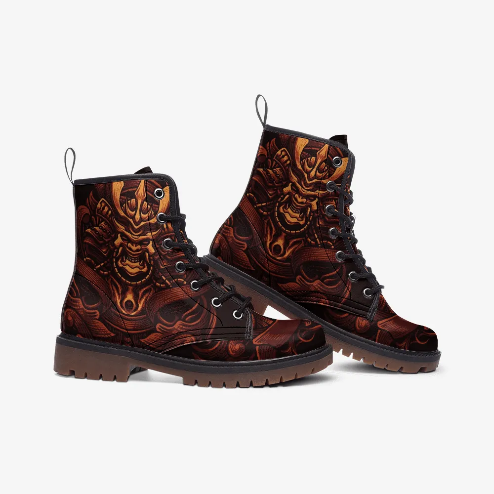 Brown samurai Casual Leather Lightweight boots MT