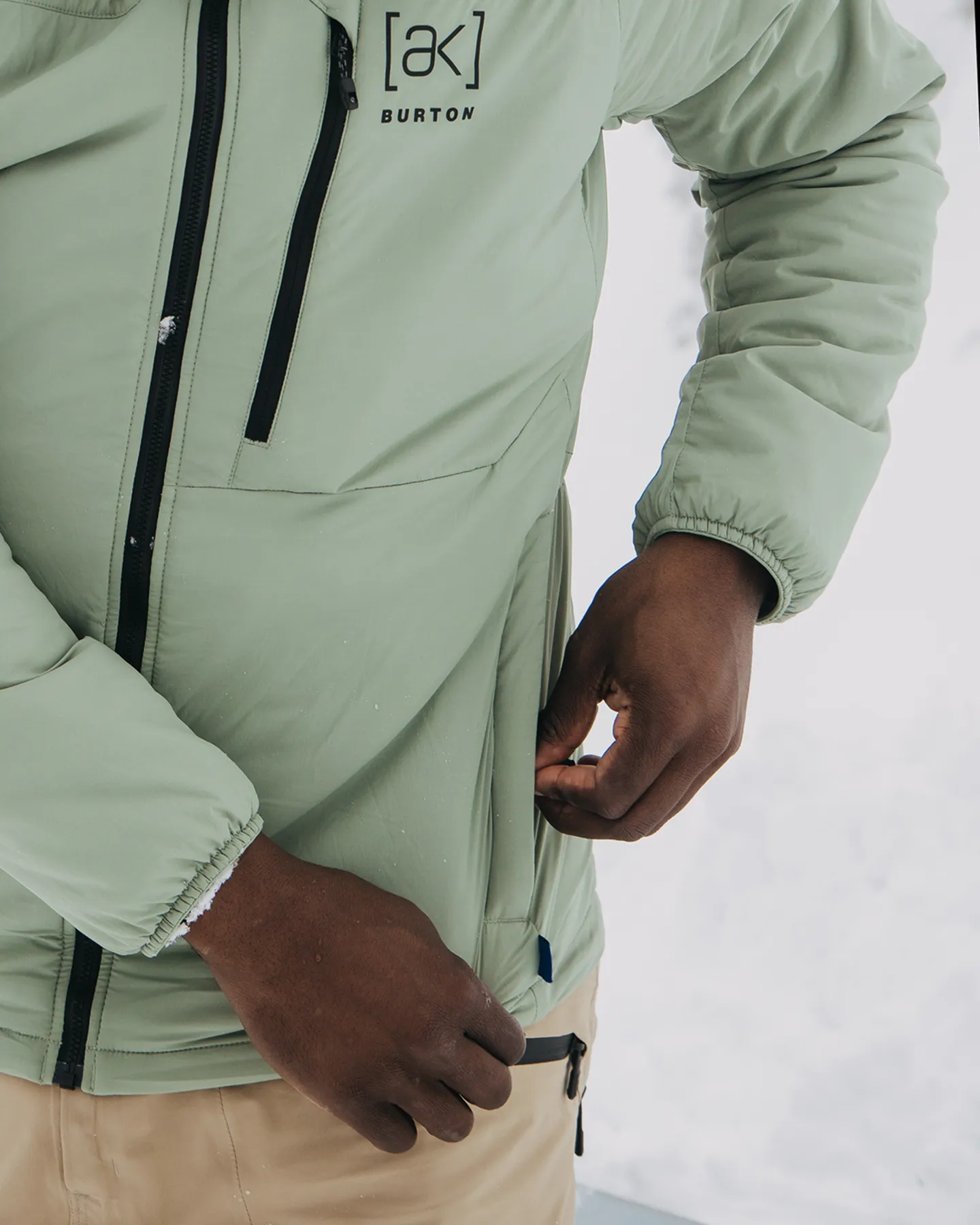 Burton Men's [ak]® Helium Hooded Stretch Insulated Jacket - Hedge Green