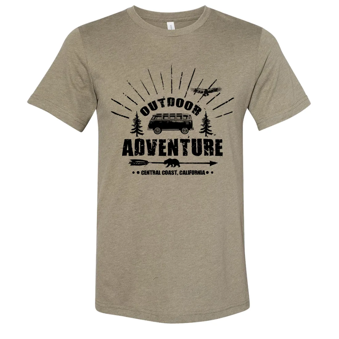 California Outdoor Adventure Asst Colors Sueded Tee