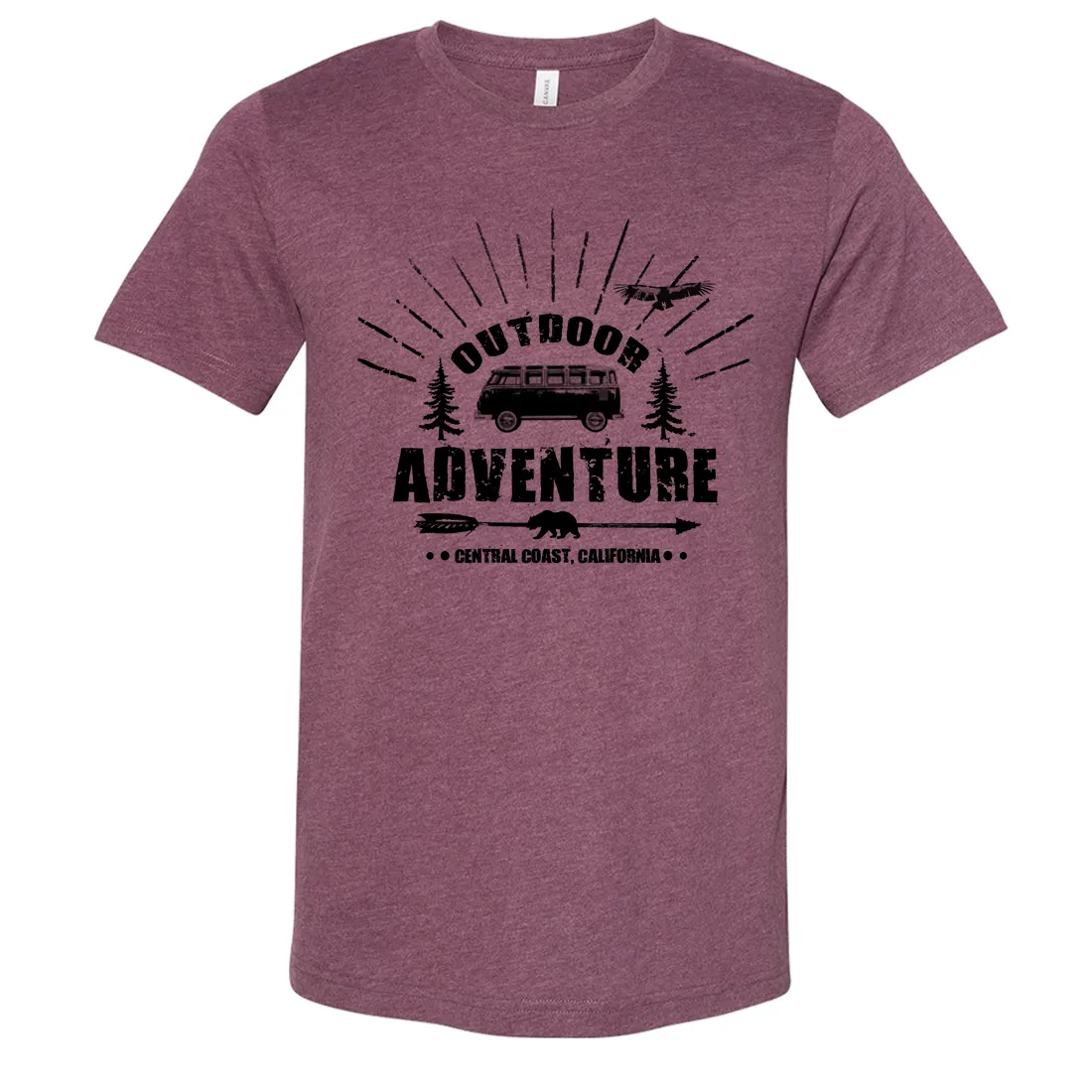 California Outdoor Adventure Asst Colors Sueded Tee